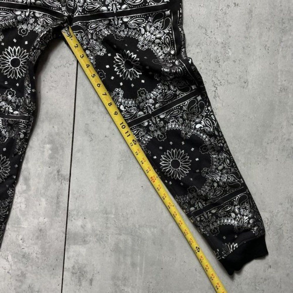 Elwood Women's Floral Glitter Joggers Black Lounge Elastic Waist Drawstring Sz M - Picture 10 of 11